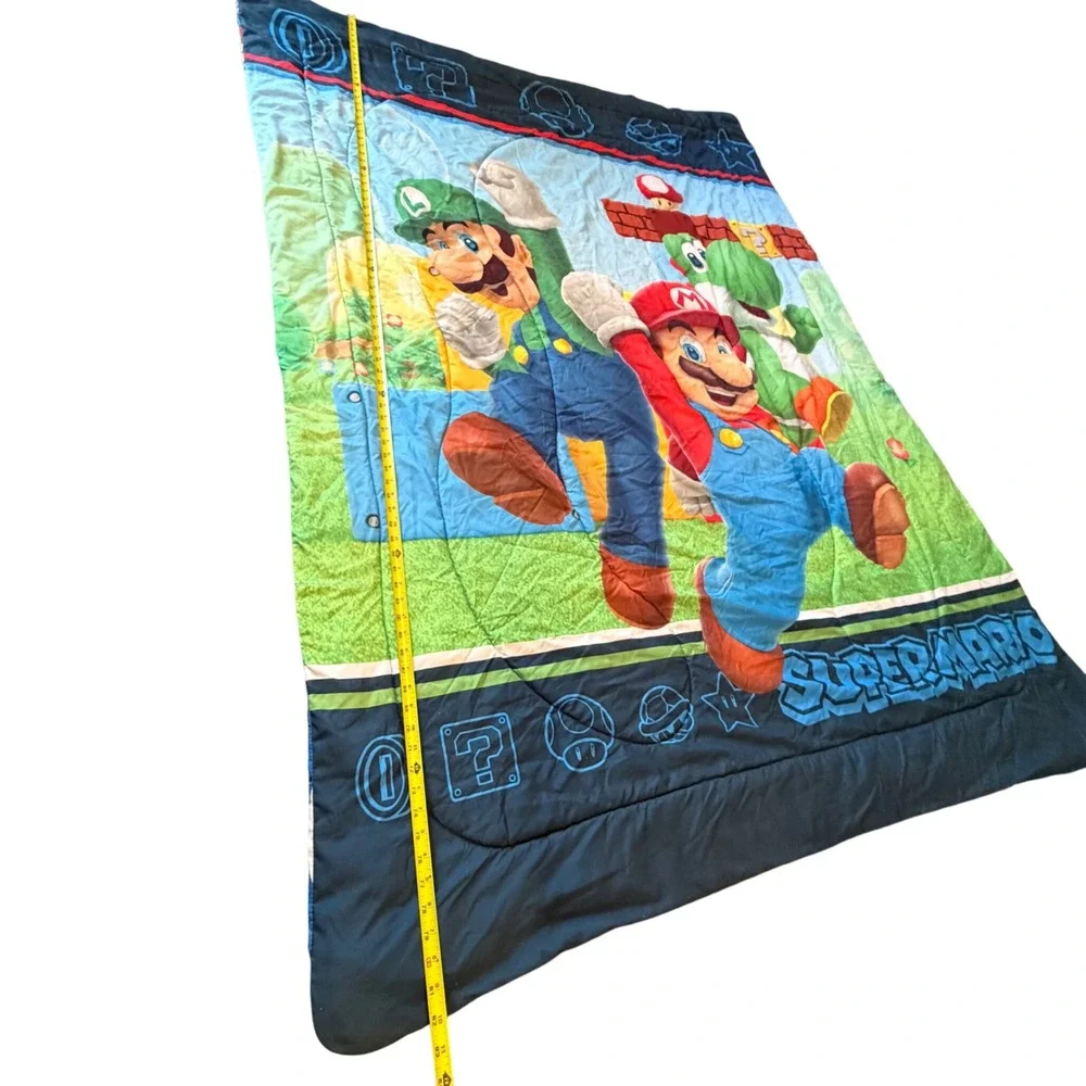 Nintendo Super Mario Bros Reversible Twin Comforter Mario Luigi Yoshi 2017